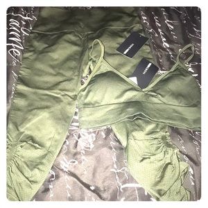 FASHION NOVA Bra and Capri Set NWT